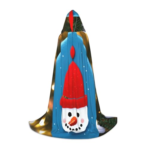 SKKNT Umhang mit Kapuze und Schneemann-Druck, Unisex, verschiedene Zauberer-Robe, Halloween, Cosplay und Karneval, Gothic SKKNT Umhang mit Kapuze und Schneemann-Druck, Unisex, verschiedene Zauberer-Robe, Halloween, Cosplay und Karneval, Gothic von SKKNT