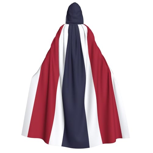 SKKNT Umhang mit Thailand-Flagge, Unisex, Kapuzenumhang, Kostüm für Damen und Herren, Vampir, Halloween, Cosplay, Karneval, Mottoparty von SKKNT