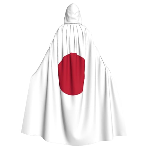 SKKNT Umhang mit japanischer Flagge, belüfteter Kapuzenumhang für Damen und Herren, Umhang für Halloween, Karneval und Motto-Partys von SKKNT