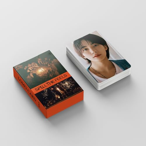 55 Stück Seventeen Fotokarten Seventeen Spill The Feels Noveau Album Karten Seventeen Mini Karten Seventeen Merch Photo Cards Pack Geschenk für Fans von SKLTN