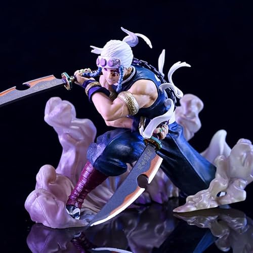 Anime-Figuren Demon Slayer Uzui Tengen, Puppenmodell, zusammengebaut, Kampf, Spielzeugsammlung, GK, Statue für Büro und Heimdekoration, 20 cm von SKLTN