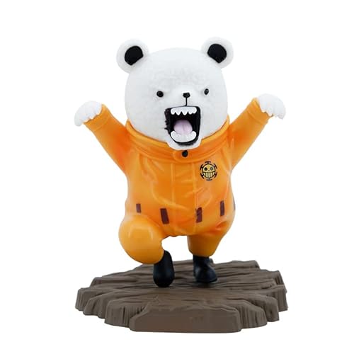 Anime One Piece Bepo Bear Figur Mini GK Statue Cake Topper Kollektion Modell Kombiniertes Spielzeug Dekoration Auto Büro Ornamente 12 cm von SKLTN