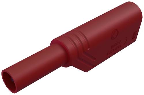 SKS Hirschmann LAS S G Sicherheits-Lamellenstecker Stecker, gerade Stift-Ø: 4mm Rot 1St. von SKS Hirschmann