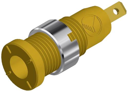 SKS Hirschmann MSEB 2610 F 2,8 Au Sicherheits-Laborbuchse Buchse, Einbau vertikal Stift-Ø: 2mm Gelb von SKS Hirschmann