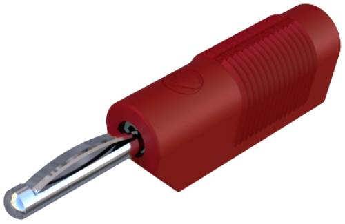 SKS Hirschmann VSB 20 Bananenstecker Stecker, gerade Stift-Ø: 4mm Rot von SKS Hirschmann