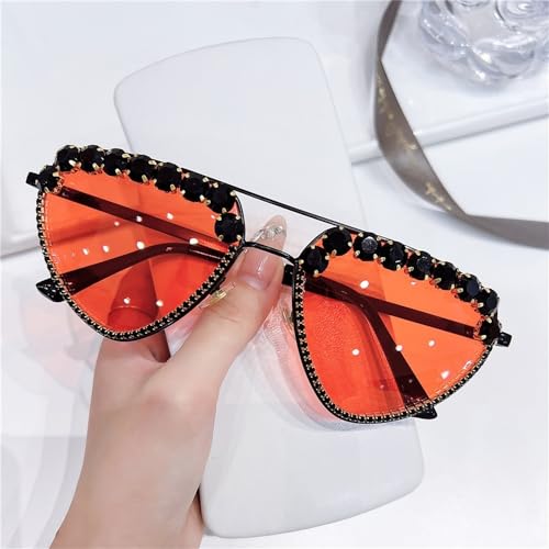 Partybrille Europa und die Vereinigten Staaten dekorative Gläser mit Diamant-Sonnenbrille (Color : Colour 3, Size : Free size) von SLEDEZ