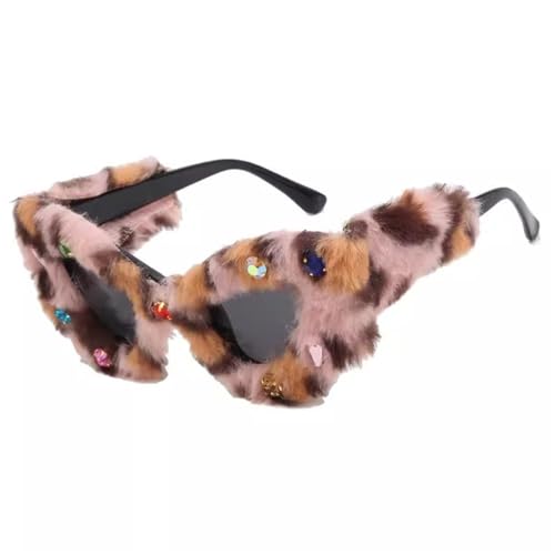 Partybrille Mädchen-Plüschbrille mit Foto-Sonnenbrille (Color : Colour 1, Size : Free size) von SLEDEZ