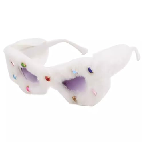 Partybrille Mädchen-Plüschbrille mit Foto-Sonnenbrille (Color : Colour 3, Size : Free size) von SLEDEZ