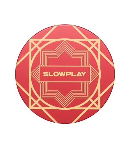 SLOWPLAY Nash Keramik Pokerchips in Loser Schüttung, 10 Gramm Pokerchip aus Keramik in Casino Qualität für Texas Hold'em, 39 mm, Professionelle Chips, 50 Stück (Rot) von SLOWPLAY