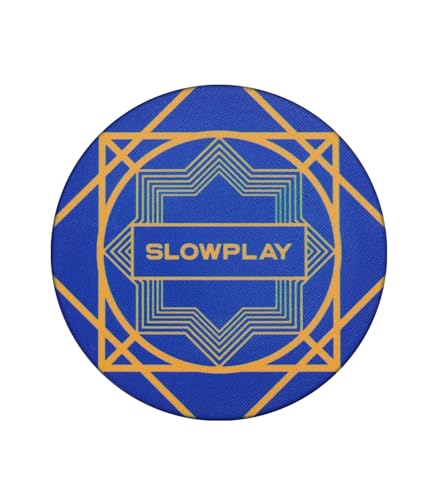 SLOWPLAY Nash Keramik Pokerchips in Loser Schüttung, 10 Gramm Pokerchip aus Keramik in Casino Qualität für Texas Hold'em, 39 mm, Professionelle Chips, 50 Stück (Blau) von SLOWPLAY