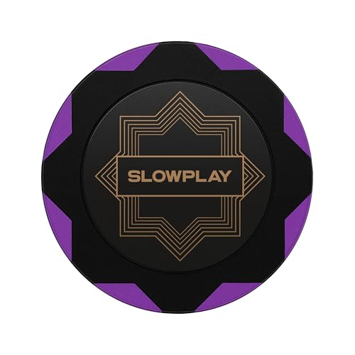 SLOWPLAY Nash Pokerchips aus Ton, 50 Clay Poker Chips Metallkern 14g| Poker Texas Hold'em Chips ohne Nennwert | Erstklassiger Verarbeitung und elegantem Design (Violett Farbe) von SLOWPLAY