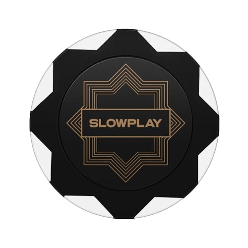 SLOWPLAY Nash Pokerchips aus Ton, 50 Clay Poker Chips Metallkern 14g | Poker Texas Hold'em Chips ohne Nennwert | Erstklassiger Verarbeitung und elegantem Design (weiße Farbe) von SLOWPLAY