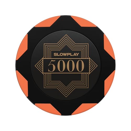 SLOWPLAY Nash Pokerchips aus Ton, 50 Clay Poker Chips Metallkern 14g| für Poker Texas Hold`em | Jetons Casino mit Erstklassiger Verarbeitung und elegantem Design (Wert 5000) von SLOWPLAY