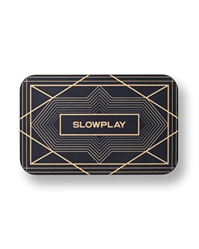 SLOWPLAY Rechteckige Pokerchips, 10er-Pack, professionelle Plaketten im europäischen Stil ohne Wertangabe, 34-Gramm-Keramikverbundstoff von SLOWPLAY