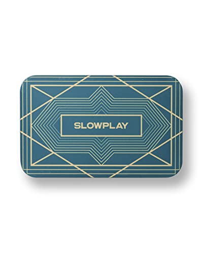 SLOWPLAY Rechteckige Pokerchips, 10er-Pack, professionelle Plaketten im europäischen Stil ohne Wertangabe, 34-Gramm-Keramikverbundstoff von SLOWPLAY