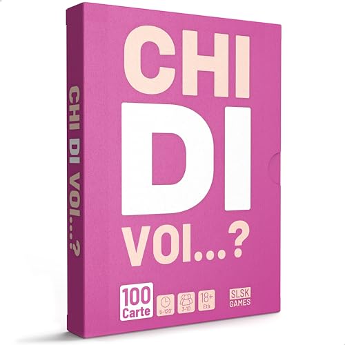 SLSK Games Chi di VOI...? - Il gioco assurdo per le Feste - Gioco di alcolici Con 100 Carte - gioco di alcolici - gioco di Carte - giochi di partito per adulti - 18+ von SLSK Games