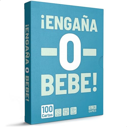 SLSK Games ¡Engaña o Bebe! - EL juego de Fiesta más divertido - Juego de beber Con 100 cartas - Juego de beber - Juego de cartas - Juego de Fiesta para adultos - a partir de 18 años von SLSK Games