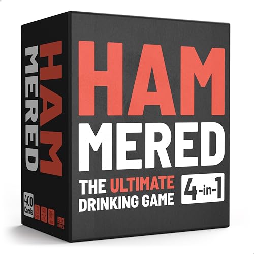 SLSK Games Hammered - The Ultimate Drinking Game - Drinking Game with 100 Cards - Drinking Game - Card Game - Party Game for Adults - from 18 Years Old von SLSK Games