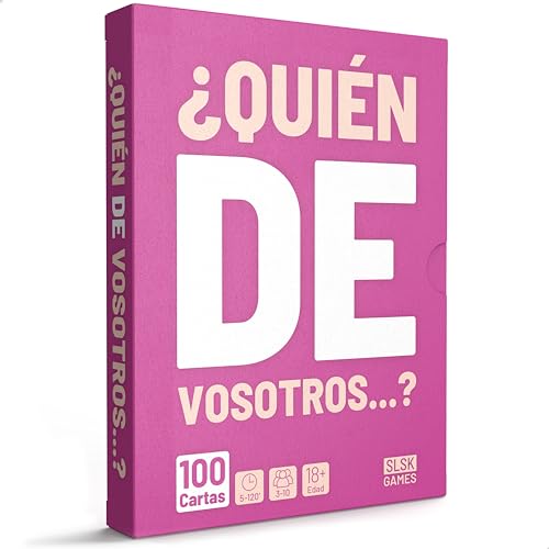 SLSK Games ¿Quién de vosotros...? - EL divertido juego de beber - Juego de beber Con 100 cartas - Juego de beber - Juego de cartas - Juego de Fiesta para adultos - a partir de 18 años von SLSK Games