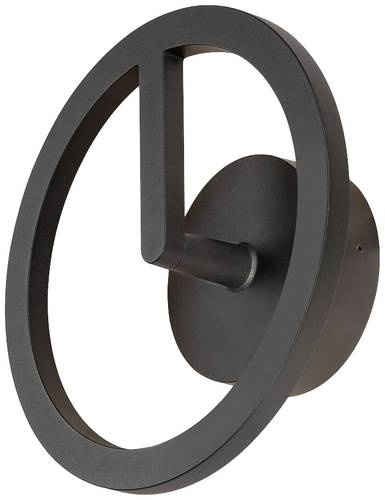 SLV Q-RING 1007918 Außenwandleuchte 10W LED Schwarz von SLV