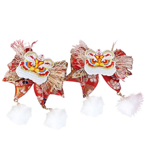 SLXLYH Chinesische Neujahrs-Drachen-Haarspange für Kostüm, Festival, Haarnadel, Mädchen, Fliege, Haarspangen, Festival, Haarschmuck (F) von SLXLYH