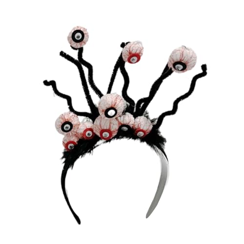 SLXLYH Eyeball-Haarreif für Erwachsene, Unisex, dunkle Serie, Stirnband, Maskeraden, Requisiten, Haarband, Urlaubsthema, Haarschmuck (Augen und B) von SLXLYH