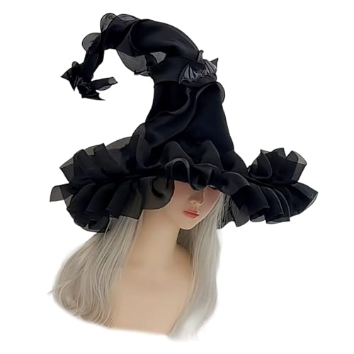 SLXLYH Hexenhut Dehnbare Elastische Stirnbänder Weicher Polyester Stoff Für Familien Halloween Outfits Cosplay Und Kostüme Zubehör Tragbare Faltbare Hexenkostümhut SLXLYH Hexenhut Dehnbare Elastische Stirnbänder Weicher Polyester Stoff Für Familien Halloween Outfits Cosplay Und Kostüme Zubehör Tragbare Faltbare Hexenkostümhut von SLXLYH