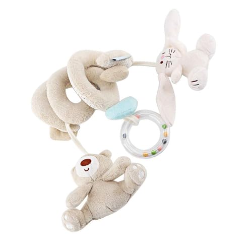 SLXLYH Kinderwagen Und Kinderbett Cartoon Plüsch Spiralpackspielzeug Mit Auditorisch Anregender Rassel Und Ringsbox Für Reisen Und Zuhause SLXLYH Kinderwagen Und Kinderbett Cartoon Plüsch Spiralpackspielzeug Mit Auditorisch Anregender Rassel Und Ringsbox Für Reisen Und Zuhause von SLXLYH