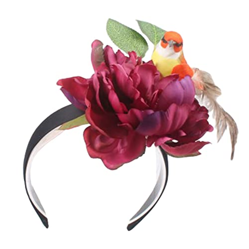 SLXLYH Kopfschmuck, florale Kopfbedeckung mit Vogel für Kinder, Halloween-Party, für Verkaufsmarkt, Blumenschmuck, Blume mit Vogel von SLXLYH