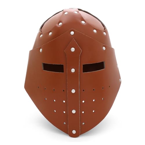 SLXLYH Templars Crusader Knights Helm Helm Wearable Erwachsene Mittelalterliche Kostüme Vollgesichtsmaske Für Halloween Cosplay Party Rollenspiel Mittelalterlicher Barbute SLXLYH Templars Crusader Knights Helm Helm Wearable Erwachsene Mittelalterliche Kostüme Vollgesichtsmaske Für Halloween Cosplay Party Rollenspiel Mittelalterlicher Barbute von SLXLYH