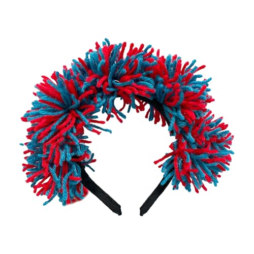 SLXLYH US-Wahl-Pompons, Haarreif für Paraden, Versammlungen, patriotischer Haarreif, Party-Requisiten, Festival, Feier, Accessoire, Haarband von SLXLYH