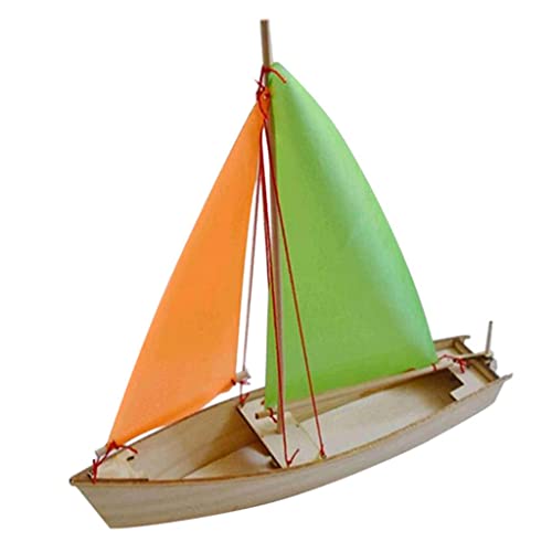 Holz 3D DIY Segelboot Boot Segelschiff Modell Bausatz Modellbausatz Holzpuzzle Set von SM SunniMix