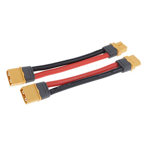 SM SunniMix 2 Stück 100cm 10AWG XT60 XT-60 Ladekabel Stecker Verlängerung Kabel für Flugzeuge von SM SunniMix