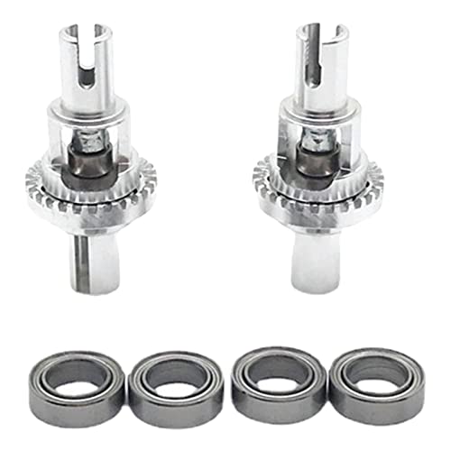 SM SunniMix Metall RC Ball Rolling Differential 1/28 Skala für RC Mini Car KYOSHO AWD AMZ MINI-Q 1/28 Wltoys K989 K969 - Silver von SM SunniMix