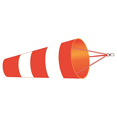 SM SunniMix Robuster Flughafen-Windsack aus Oxford-Gewebe, Windskulpturen für Außenwindrichtungsanzeige, rot 60cm von SM SunniMix