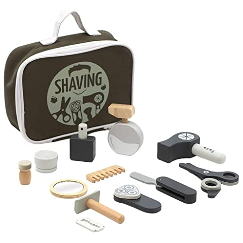 SM SunniMix Rollenspiel Haarschneidespielzeug Haartrockner Haarstyling-Set Barbershop für Jungen, Aufbewahrungstasche von SM SunniMix