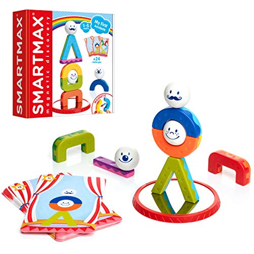 SMARTMAX - My First Acrobats, Magnetic Discover Play Set with 24 Challenges, 1 1/2-5 Years von SMARTMAX