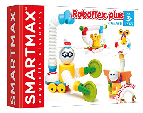 SMARTMAX - Roboflex Plus, Magnetic Discovery Play Set, 20 Pieces, 3+ Years von SMARTMAX