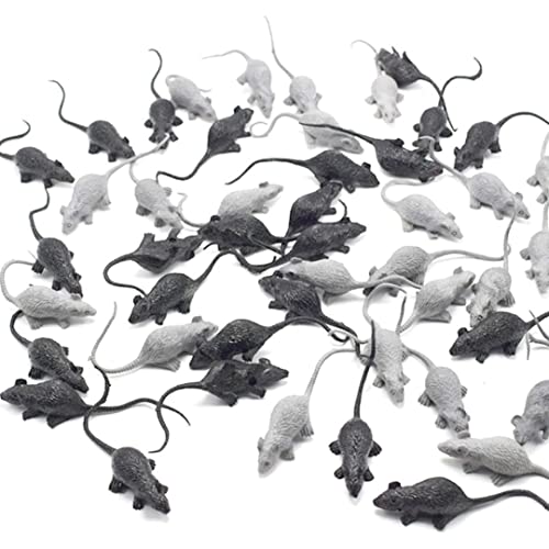 SMELEYOU 20 PCs Mini Simulierte Mausmodell Realistische Terror -Plastikmaus -Figuren kleine gefälschte Maus für Neuheiten Spielzeugkinder Halloween Spielzeugwitz Kinderspielzeugzubehör Accessoire von SMELEYOU