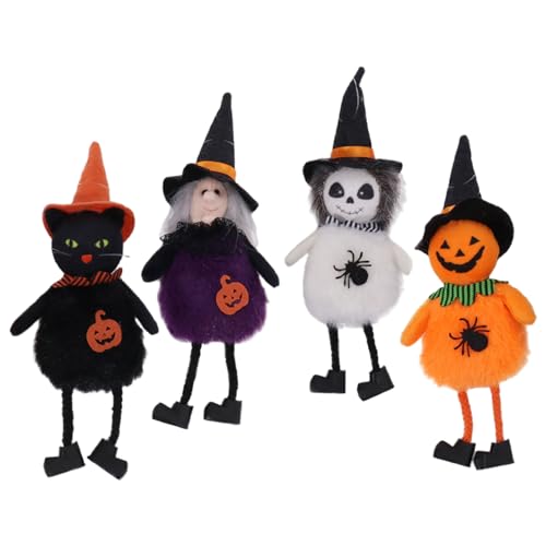 SMELEYOU 4pcs Halloween Plüschdekorationen hängen plüschpuppen Set Witch Ghost kürbis katzes Ornamente für Festliche feiers heimliche dekor Halloween Thema SMELEYOU 4pcs Halloween Plüschdekorationen hängen plüschpuppen Set Witch Ghost kürbis katzes Ornamente für Festliche feiers heimliche dekor Halloween Thema von SMELEYOU