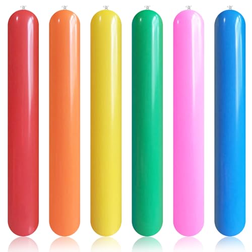 SMELEYOU Aufblasbare Poolnudel Nudel Nudel 6pcs Pool Schwimmer PVC Blow Blow Nudeln 41,3 '' GroßEr Pool Nudeln Bulk Pool Schwimmer Wasserspiele Spielzeug FüR Erwachsene Schwimmbad Strandparty von SMELEYOU