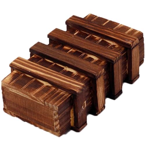 SMELEYOU Magic Wooden Box Lustige Requisiten Bildungsgeheimnisabteil Box Tragbare versteckte Fachartikel für Kinder Kinder Jungen Mädchen von SMELEYOU