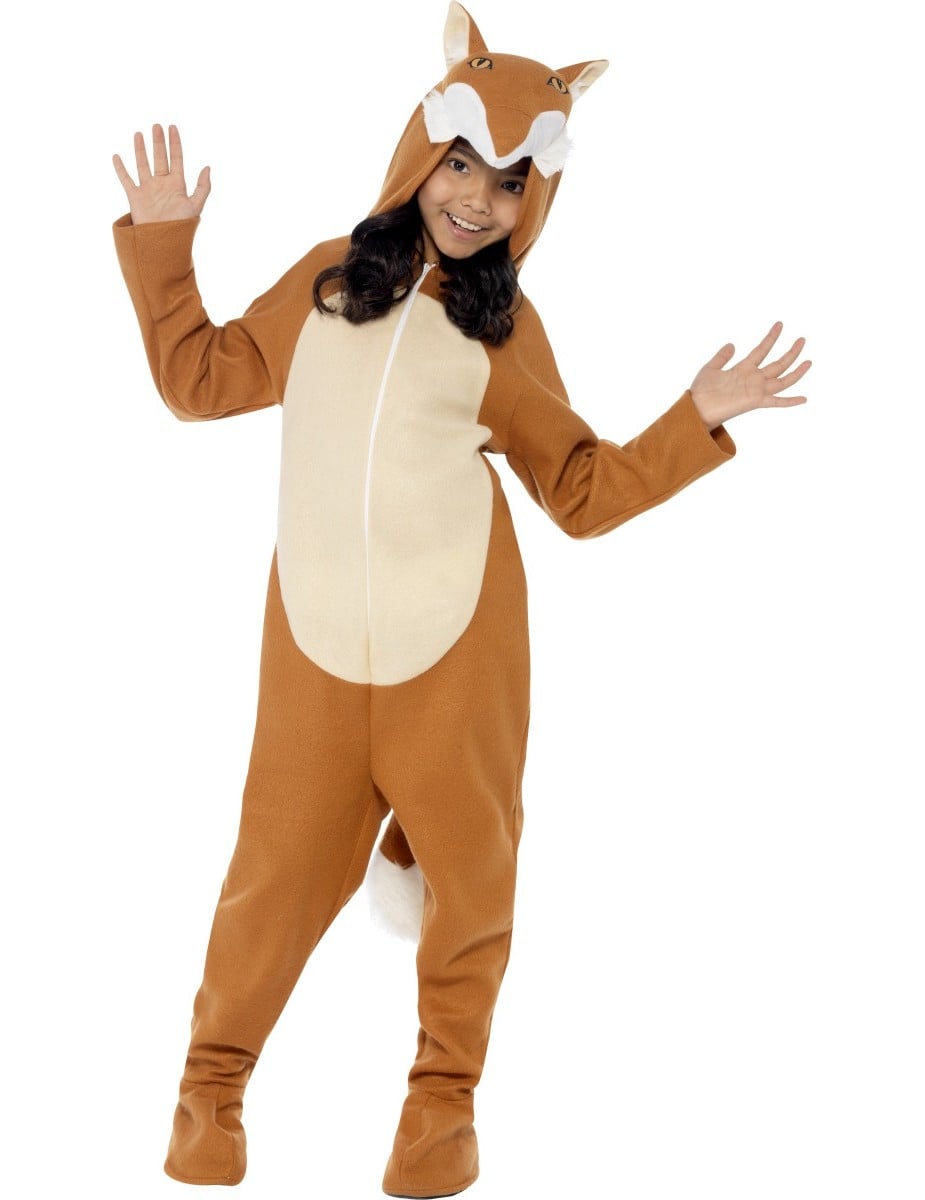 Fuchs Kinderkostüm Jumpsuit braun-weiss Fuchs Kinderkostüm Jumpsuit braun-weiss von RUBIES NL