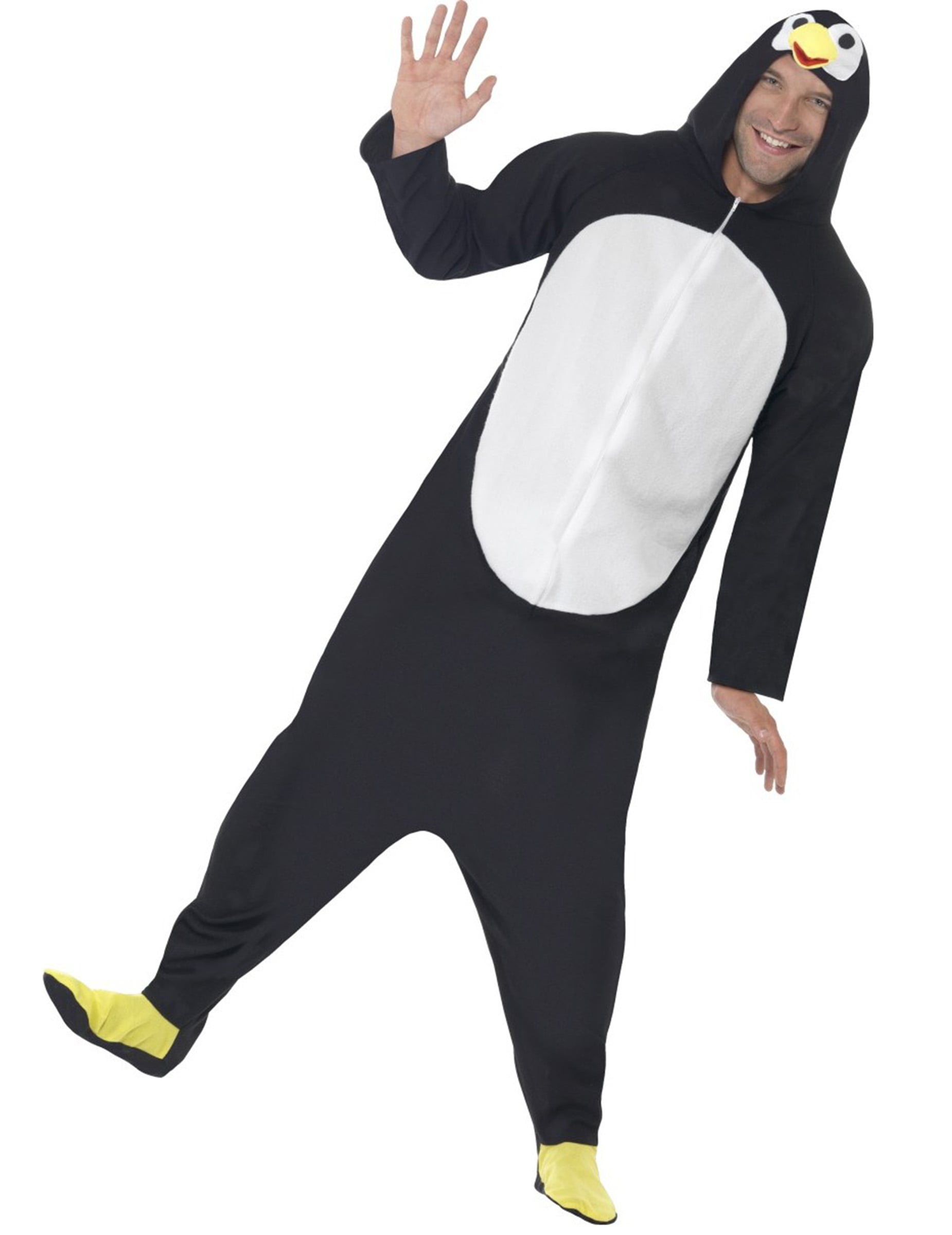 Pinguin Kostüm für Erwachsene schwarz-weiß-gelb Pinguin Kostüm für Erwachsene schwarz-weiß-gelb von RUBIES NL