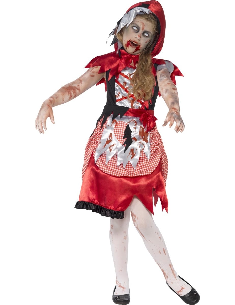 Zombie Waldmädchen Halloween Kinderkostüm Märchen rot-weiss-schwarz Zombie Waldmädchen Halloween Kinderkostüm Märchen rot-weiss-schwarz von RUBIES NL