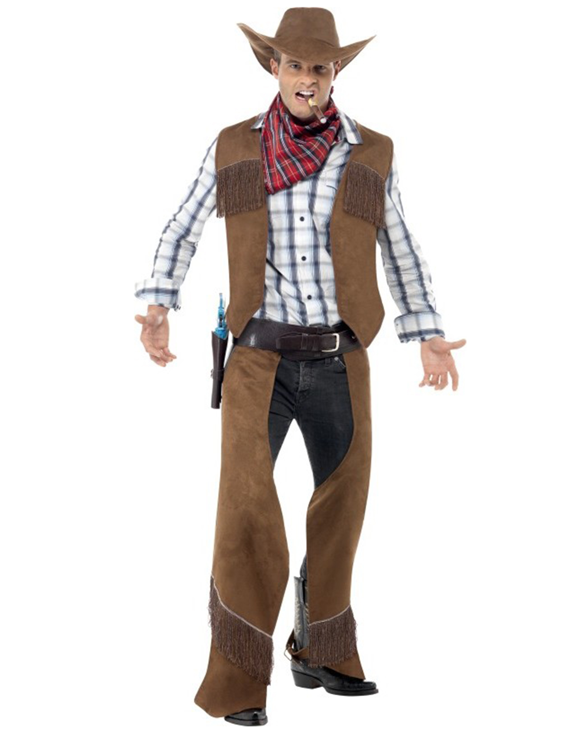 Cowboy aus dem wilden Westen - Kostüm für Herren braun von SMIFFY'S