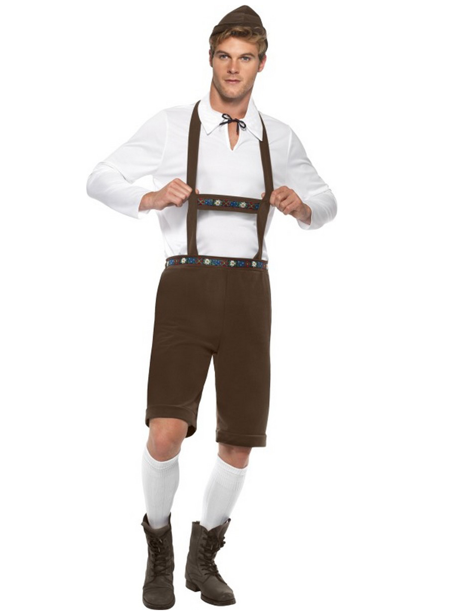 Kostüm Bayrische Tracht für Herren braun von SMIFFY'S