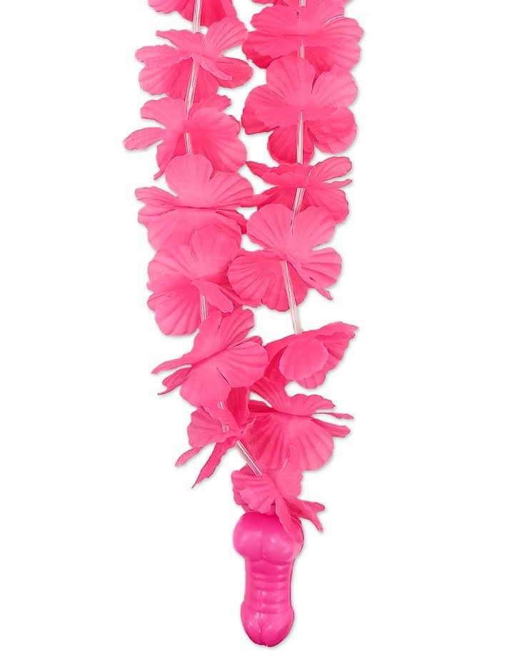 Penis-Hawaiikette frivoles Accessoire pink von SUD TRADING