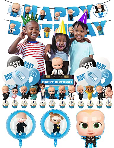 Geburtstag Deko Boss Baby Geburtstag Deko Boss Baby Geburtstag Party Set Boss Baby Luftballons Boss Baby Junge Tortendeko Boss Baby Girlande Boss Baby Boy Party Supplies von SMLHPARTY