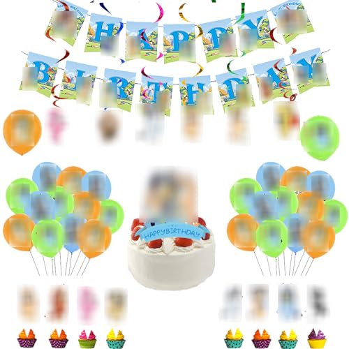 Geburtstag Party Deko Geburtstag Deko Kindergeburtstag Deko Luftballons Deko Geburtstag Luftballons Kuchen Topper Girlande Geburtstag Spiral Hängedekoration Deko Geburtstag Luftballons Geburtstag von SMLHPARTY